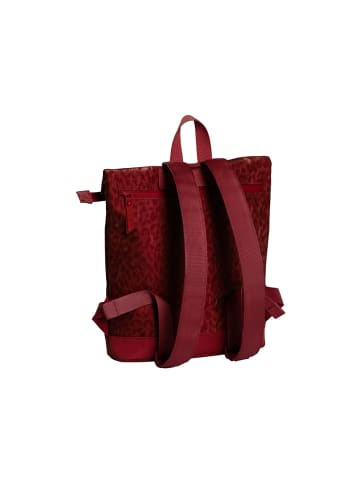 Daniel Ray DRS25.1686 PU Rubber leopard print backpack S Garies in 57 burgundy