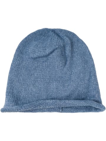 styleBREAKER Oversize Strickbeanie mit Rollrand in Jeansblau