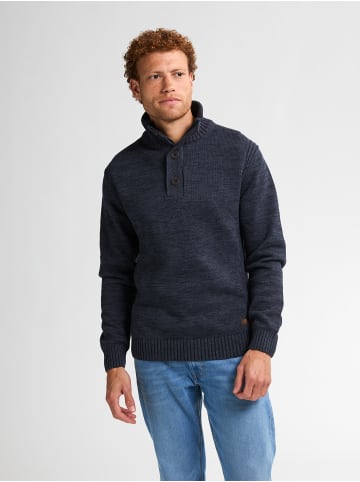 Petrol Industries Melierter Pulover Logan in Blau
