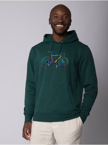 wat? Apparel Sweatshirt Fahrrad by night in Glazed Green