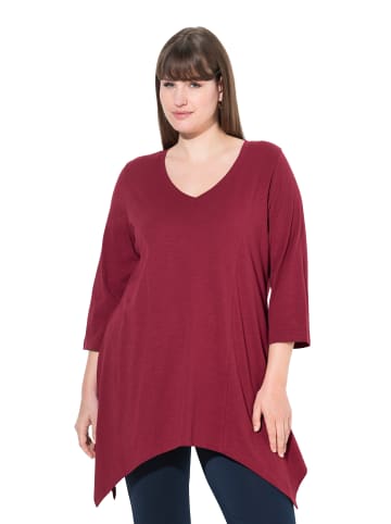 Ulla Popken Shirt in dunkel kirschrot