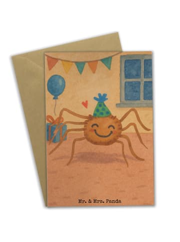 Mr. & Mrs. Panda jubiläumskarte Spinne Agathe Party Design ohne ... in Weiß