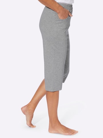 Sieh an! Capri-Freizeithose in grau-meliert