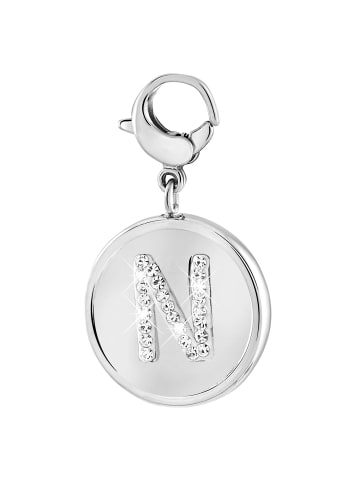 Lucardi Anhänger "Buchstabe N" Rund