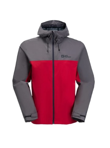 Jack Wolfskin Regenjacke/Outdoorjacke WEILTAL 2L JKT M in Rot