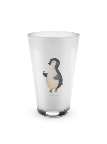 Mr. & Mrs. Panda Glas Pinguin Marienkäfer ohne Spruch in Transparent