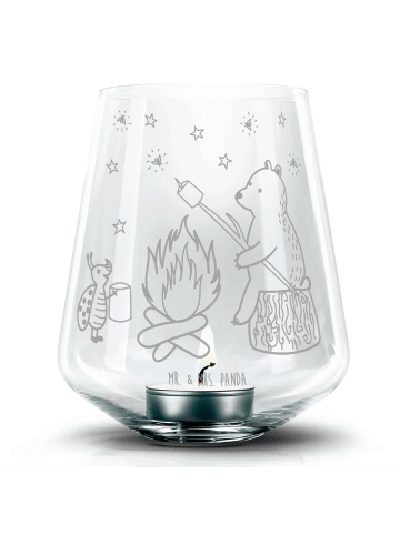 Mr. & Mrs. Panda Windlichtglas Bär & Marienkäfer Lagerfeuer ohne... in Transparent