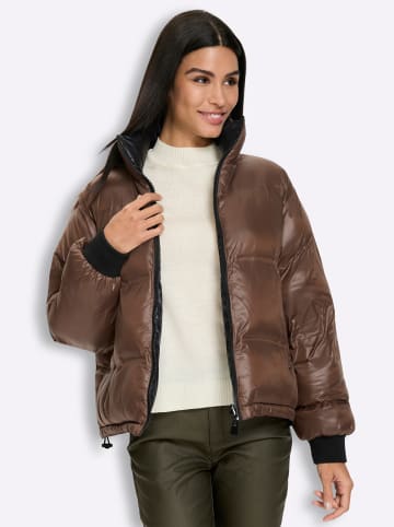 Heine Wendejacke in schoko-schwarz