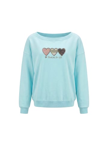 myMo Women Sweatshirt in Aqua