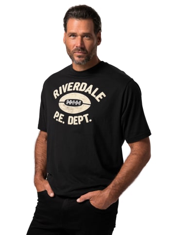 JP1880 Kurzarm T-Shirt in schwarz