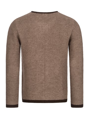 Nübler Trachtenstrickjacke Langarm Ignaz in braun