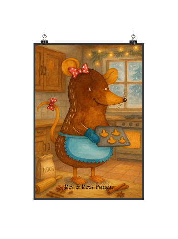Mr. & Mrs. Panda Kunstdruck Maus Kekse Design ohne Spruch in Weiß