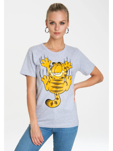 Logoshirt Print T-Shirt Garfield – Scratches in grau-meliert