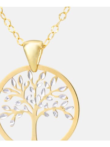 Vanlere Halskette mit Anhänger aus 375 Gelbgold