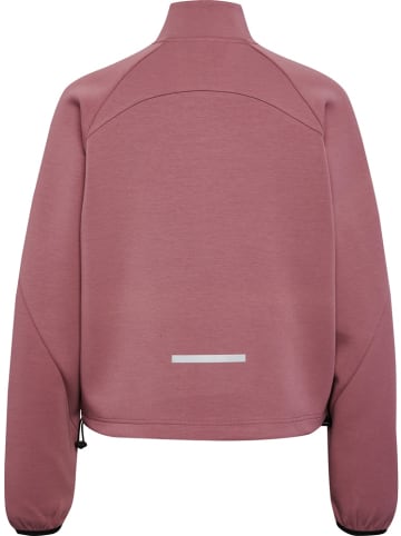 Hummel Trainingsjacke "Tech Fleece Boxy Half Zip" in Pink
