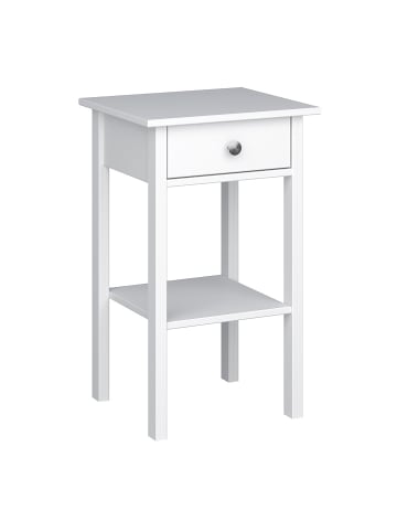 ebuy24 Nachttisch Mulon 2er-Set Weiß 40 x 36 cm
