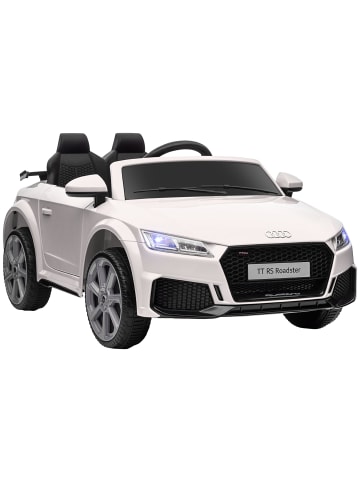 HOMCOM 12V Audi TT RS Kinderauto Weiß