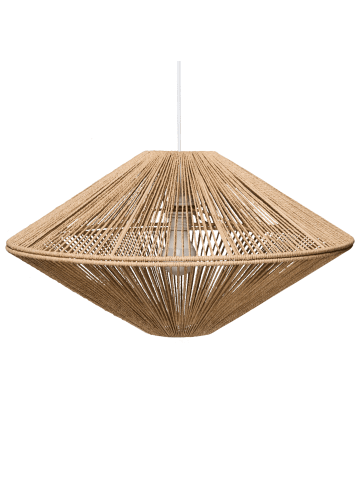 Beliani Pendelleuchten CAVES in /Weiß - (W) 60 x (H) 125 x (L) 60 cm