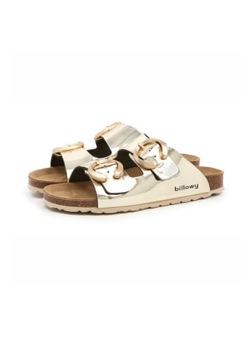 billowy Pantoletten  in gold