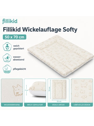 fillikid Wickelauflage Softy 50 x 70 cm Exclusiv in Hund