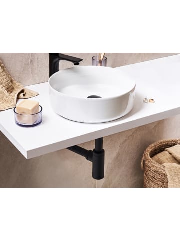 Beliani Siphon MAFREDI in Schwarz - (W) 7 x (H) 14 x (L) 33 cm
