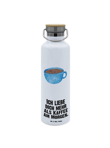 Mr. & Mrs. Panda Isolierte Trinkflasche Kaffee Tasse mit Spruch in Weiß