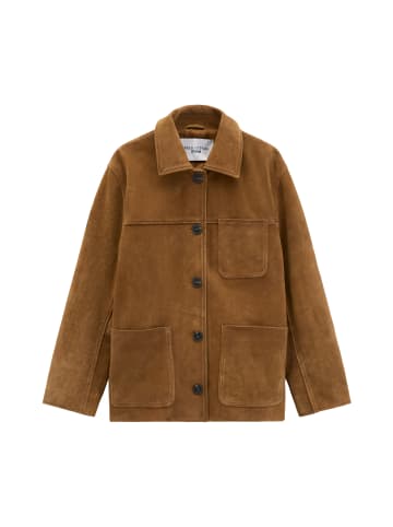 Marc O'Polo DENIM Lederjacke im Barn-Stil regular in True Brown