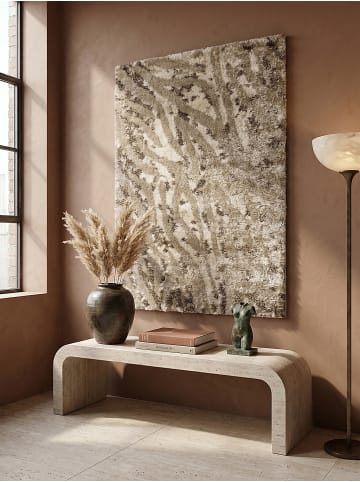 KADIMA DESIGN Hochflor-Teppich Flauschig DOVEL Berber Abstrakt Wohnzimmer Modern in Natur