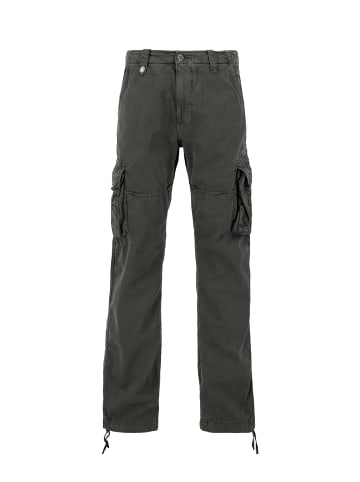 Cargohose Regular Fit Cargotaschen Knöchellang in Grün-3