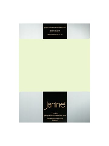 Janine Spannbettlaken Jersey Elastic in limone