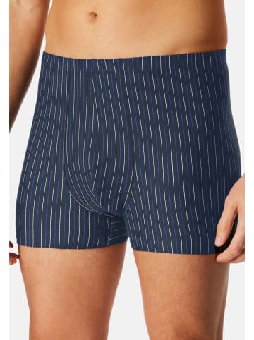 Schiesser Retro Short / Pant 95/5 Essentials in Schwarz / dunkelblau