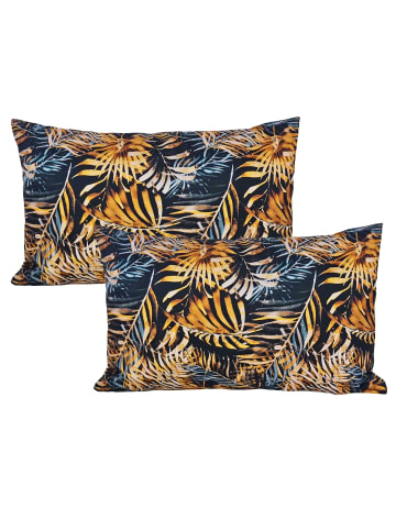 JACK 2er Set Outdoor Kissenhülle 30x50cm Motiv in Blatt Gold