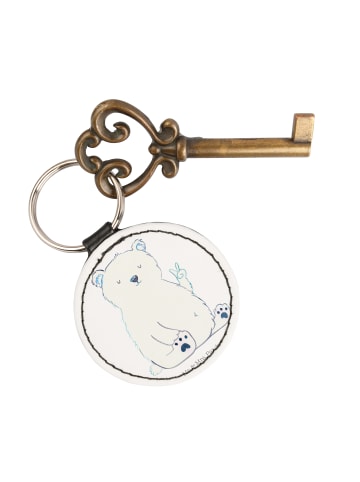 Mr. & Mrs. Panda Anhänger Eisbär Faul ohne Spruch in Weiß