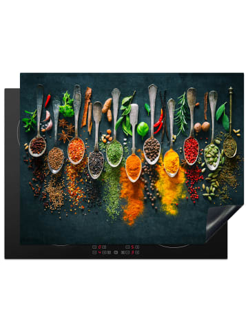 KitchenYeah Herdabdeckplatte Kräuter bunt
