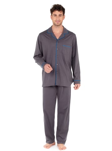 HOM Long Sleepwear Samena in Anthrazit