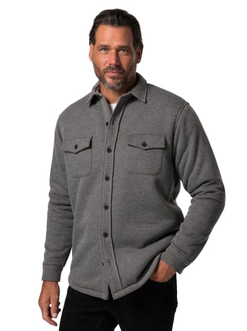 JP1880 Sweatjacke in graphitgrau