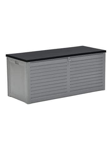 GMD Living Outdoor Kissenbox "PRIMO BLACK" 490 l wasserdicht in Farbe Grau - Schwarz