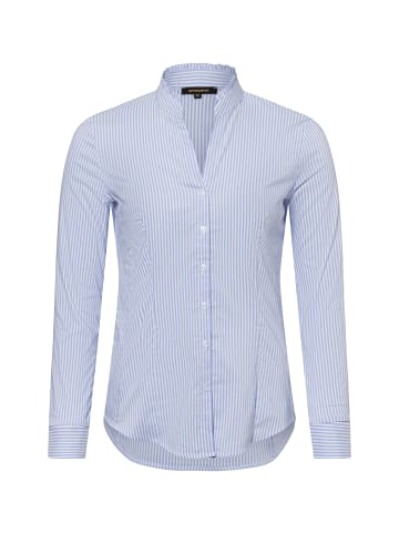 More & More Bluse in hellblau weiß