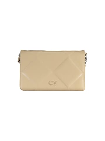 Calvin Klein Beige Polyester-Schultertasche