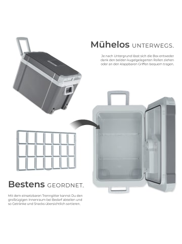 tectake Elektrische Kühl- und Wärmebox, leicht und leise, mit ECO-Modus