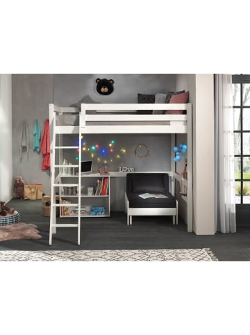 58 aufm Kessel HOCHBETT Karolina 209x190x215 aus Massivholz+MDF in Weiß