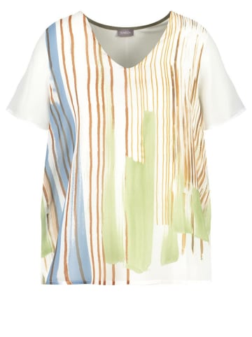 SAMOON Rundhals T-Shirt für Damen in offwhite