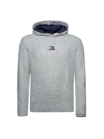 Tommy Hilfiger Kapuzenpullover Tommy Jeans Relaxed Fit Badge in grau