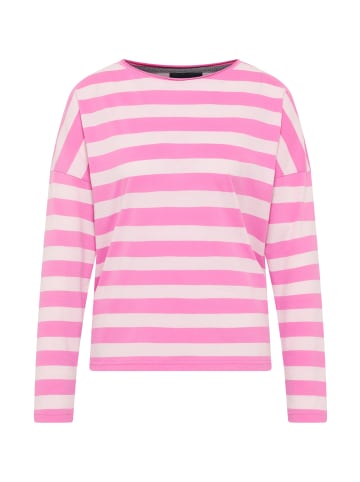 ELBSAND Langarm T-Shirt Milia in Magenta Sky + Soft Rose STRIPE