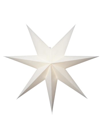 STAR Trading Papierstern Weihnachtsstern Leuchtstern hängend 7-zackig D: 75cm weiß