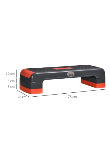 HOMCOM Steppbrett,78cm x 28cm x 20cm,mehrfarbig