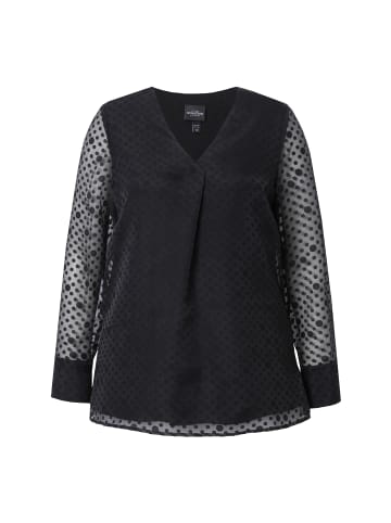 Ulla Popken Bluse in schwarz