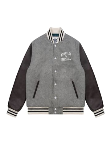 Franklin & Marshall Franklin & Marshall Jacke MELTON Bomberjacke in grau