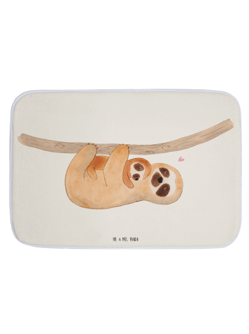 Mr. & Mrs. Panda Badezimmerteppich Faultier Kind ohne Spruch in Weiß