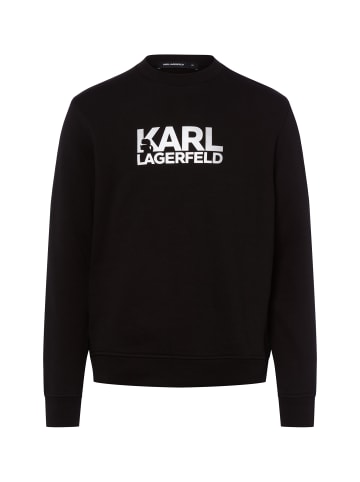 Karl Lagerfeld Sweatshirt in schwarz silber